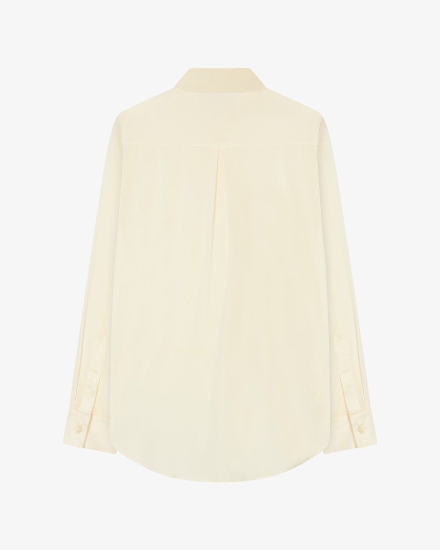 Serena Bute Silk Classic Shirt - Cream In Neutrals
