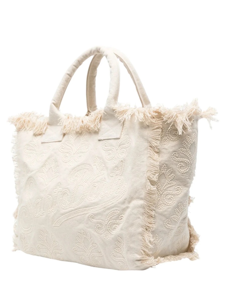 MC2 SAINT BARTH MC2 SAINT BARTH VANITY RUG COTTON CANVAS SHOULDER BAG