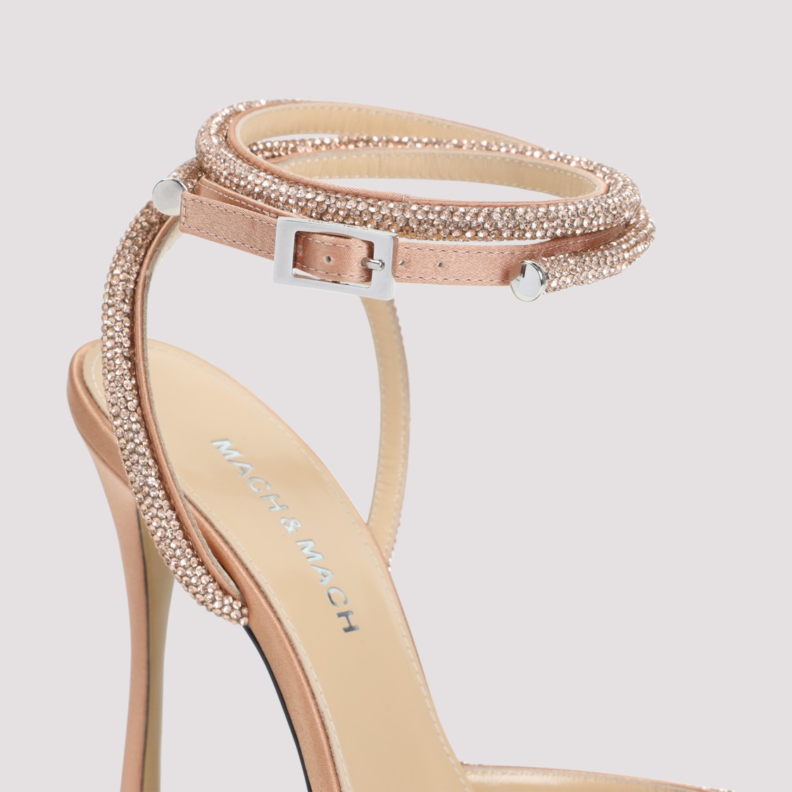 Mach&mach 90mm Double Bow Embellished-bow Heeled Pumps In Pink