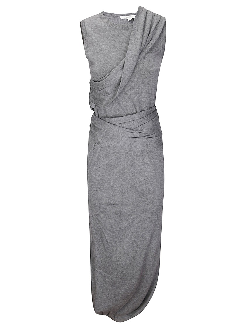 Jw Anderson J. W. Anderson Sleeveless Fitted Dress In Gray