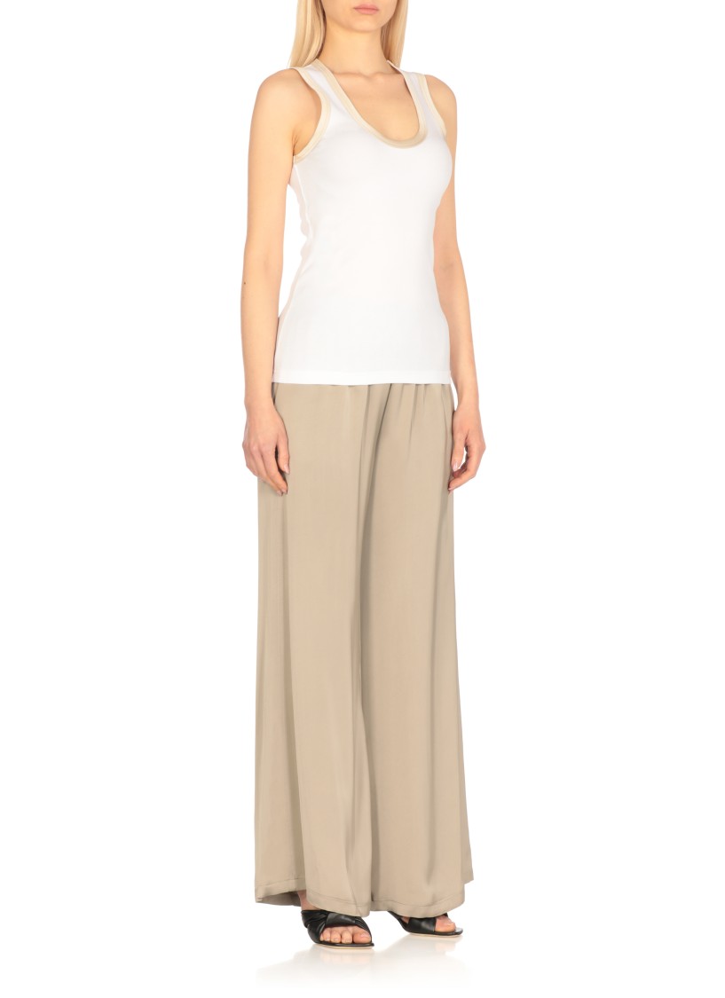 Shop Fabiana Filippi White Cotton Top