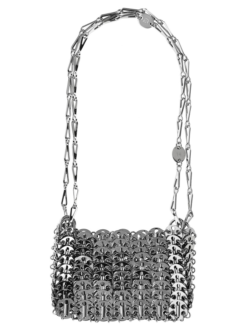 Rabanne Paco  '1969 Nano' Shoulder Bag In Gray