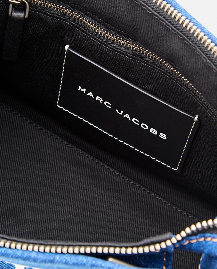 Shop Marc Jacobs The Small Denim Tote Bag In Blue