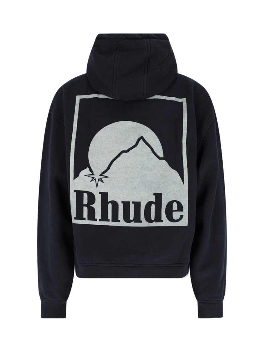 Rhude Men's Moonlight Badge Hoodie In Black