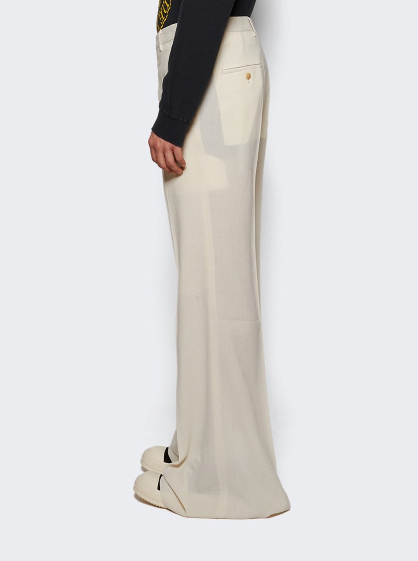 Rick Owens Wide Astaires Pants Dinge In Neutrals