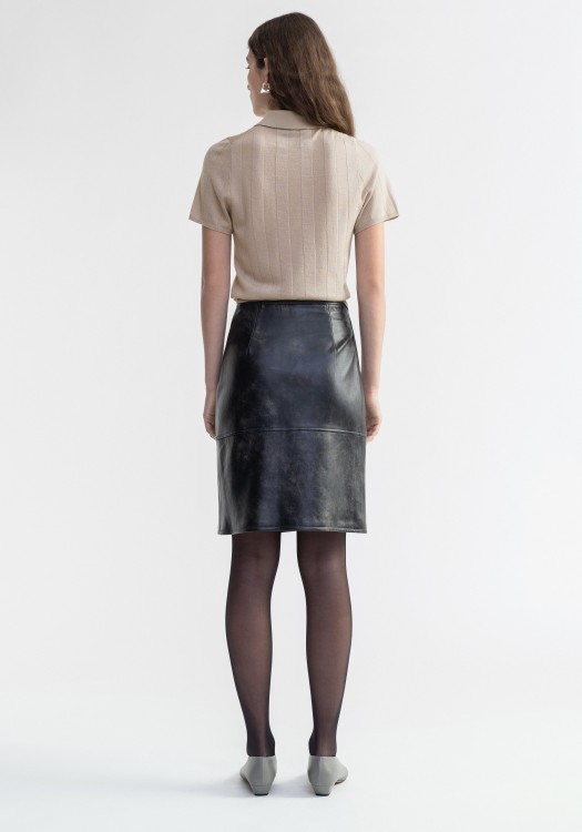 スカート Aeron Doja - Vintage Leather Wrap Midi Skirt DOJA – AERON