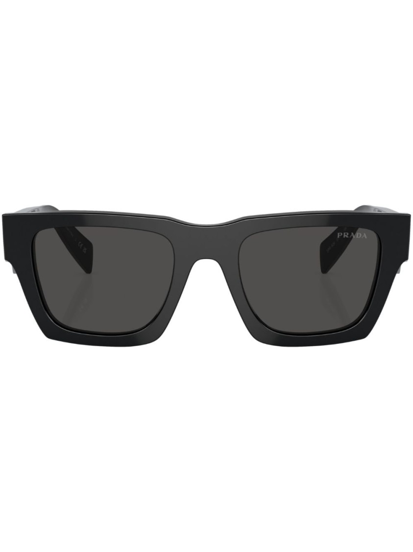 Prada Eyewear Rectangular Frame Sunglasses In Black