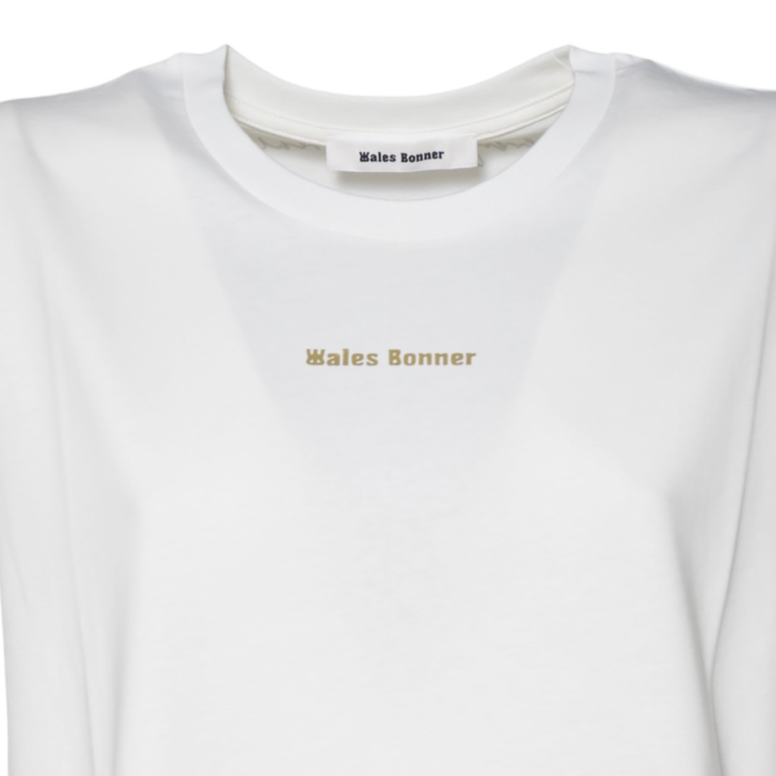 WALES BONNER WALES BONNER THE ORIGINAL T-SHIRT IN IVORY COTTON