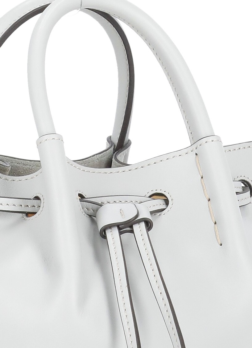 Tod's Light Blue Leather Bucket Bag In Blue