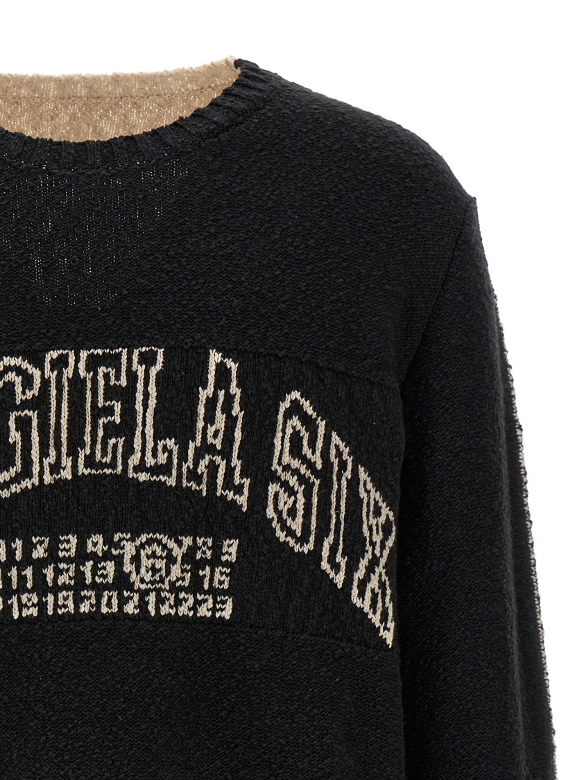 【送料&関税込】MM6 Maison Margiela Two-tone Sweater Mm6 Maison Margiela Mm6 By Maison Margiela Textured Two-tone
