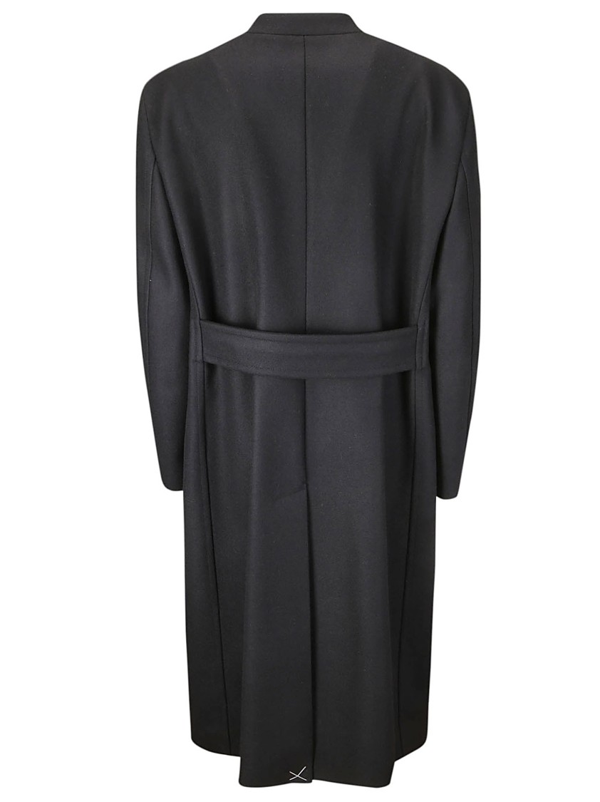 A.b. Wool Coat In Black
