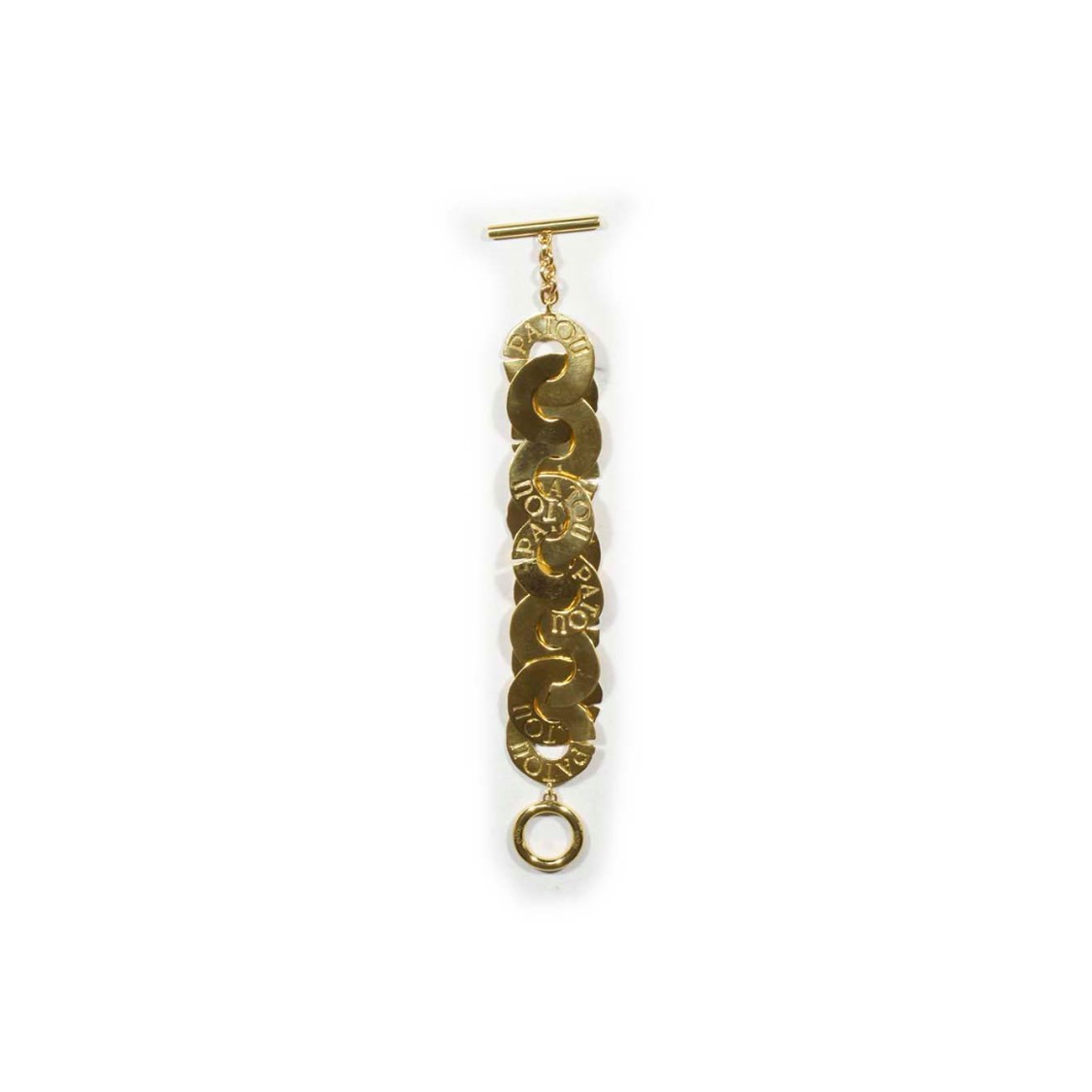Patou Gold Brass Coin Bracelet