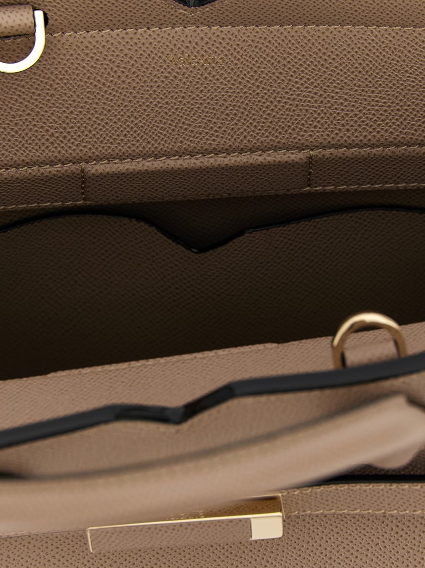 Valextra 'milano' Mini Handbag In Brown