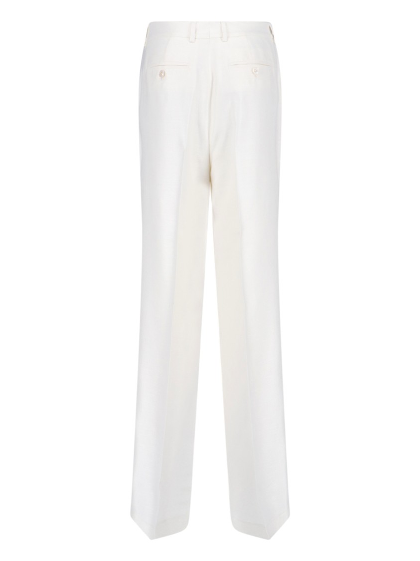 Kiton Straight Trousers With Belt Loops And Pockets
