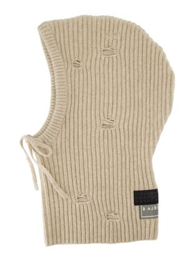 スカーフ Mm6 By Maison Margiela Textured Ribbed Wool Scarf With Mm6 By Maison Margiela Textured Ribbed Grey Scarf With