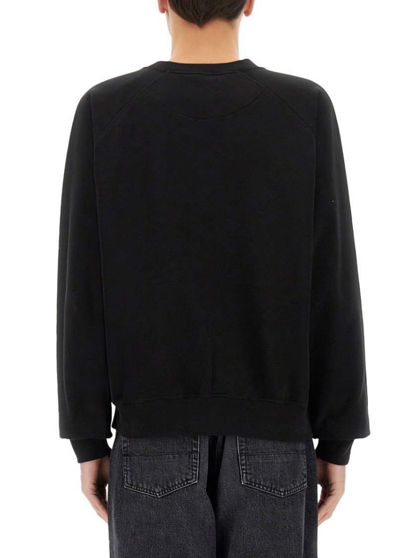 Shop Vivienne Westwood "stencil Orb Raglan" Sweatshirt In Black