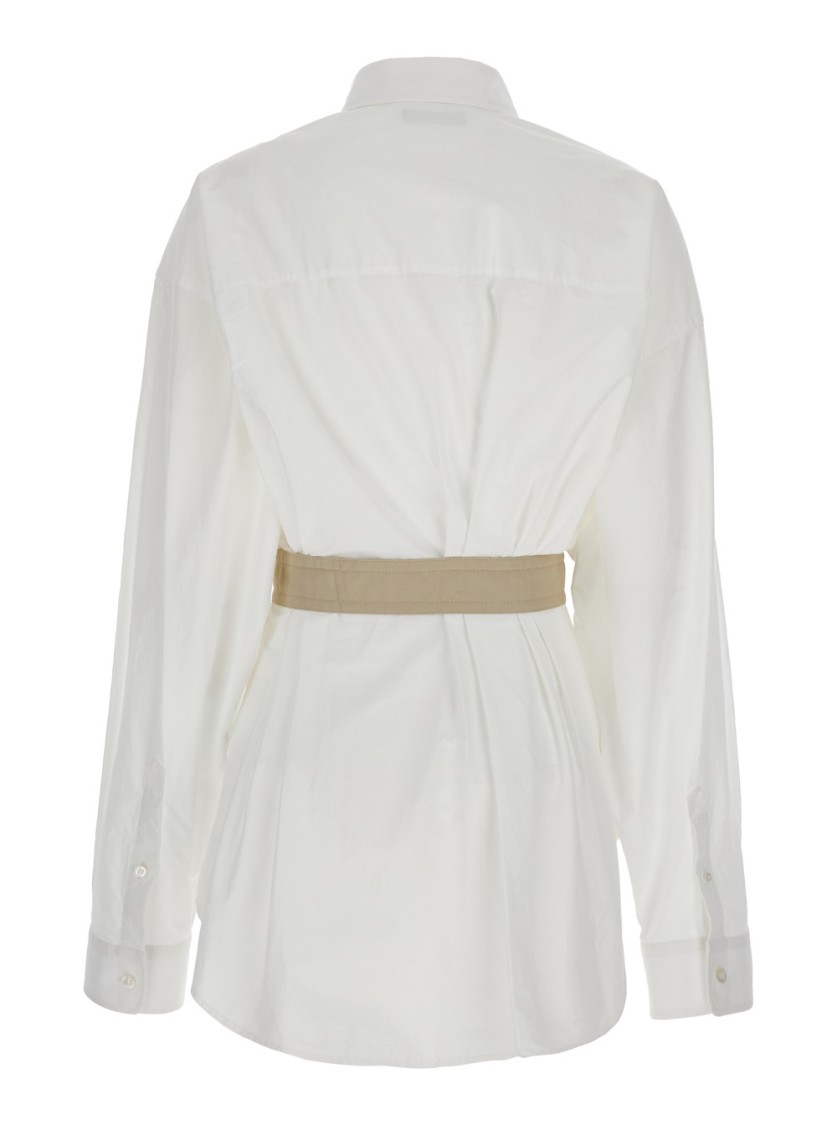 Shop Balenciaga White Shirt With Pointed Collar
