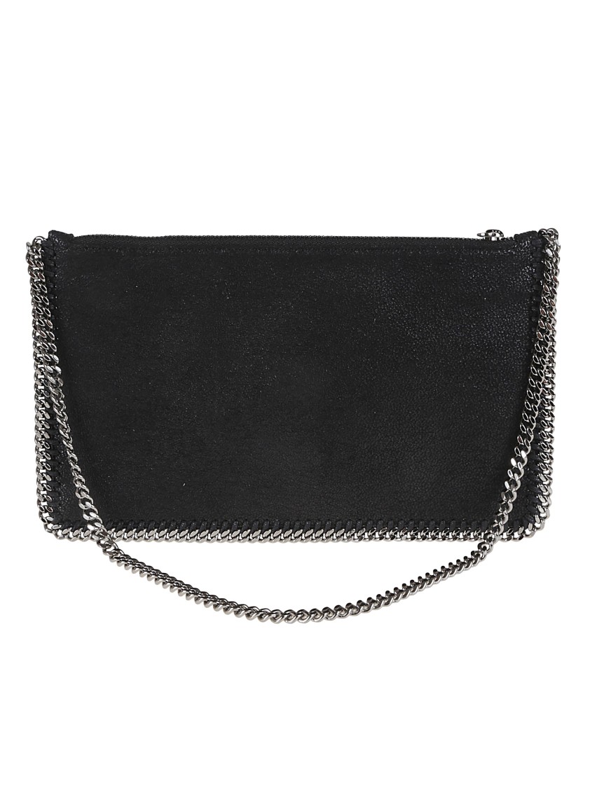 Stella Mccartney Pochette Accessoir Eco Shaggy Deer In Black