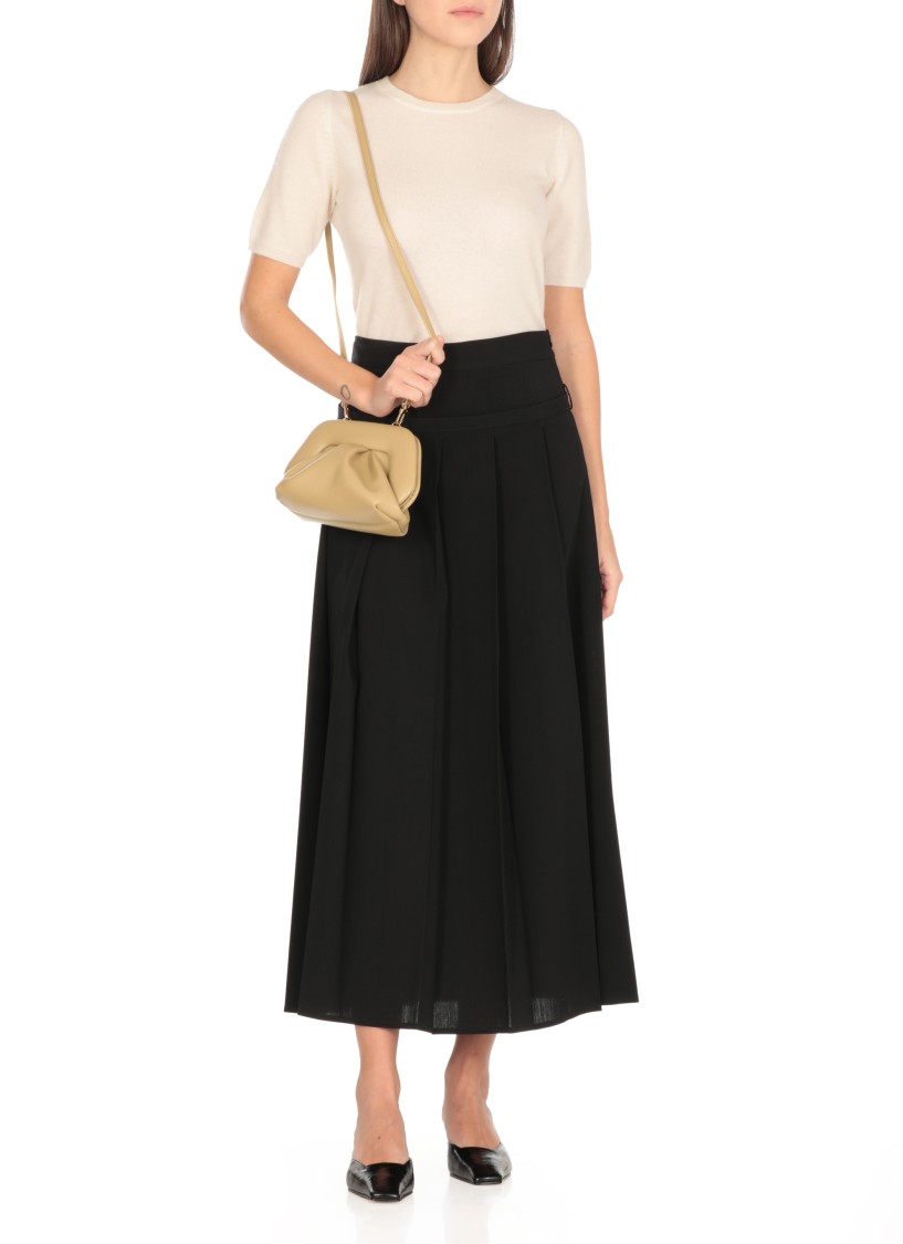 Themoirè Green Vegan Leather Gea Vegan Clutch Bag In Green