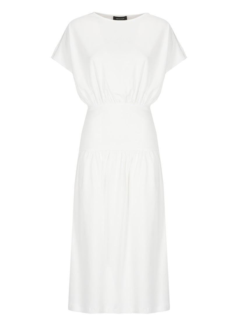 Shop Fabiana Filippi White Coton Dress