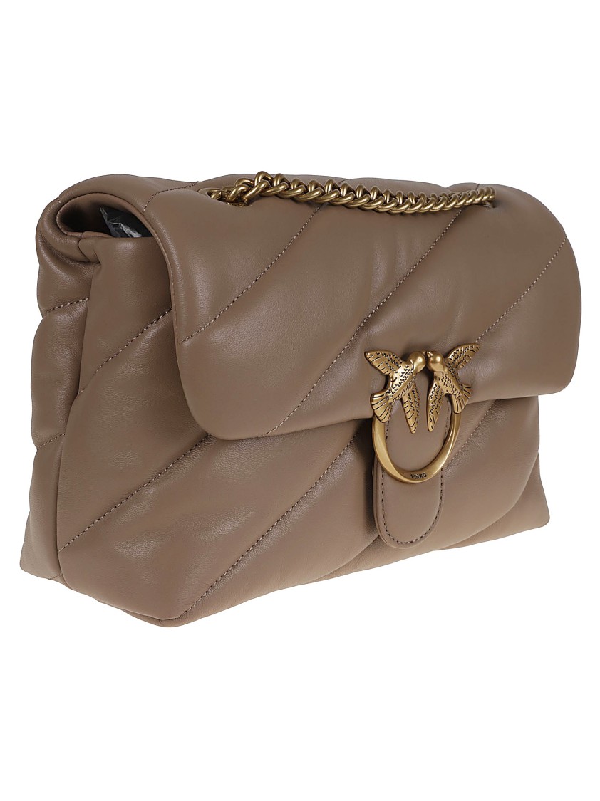 Pinko Love Puff Classic Cl Sheep Nap In Brown