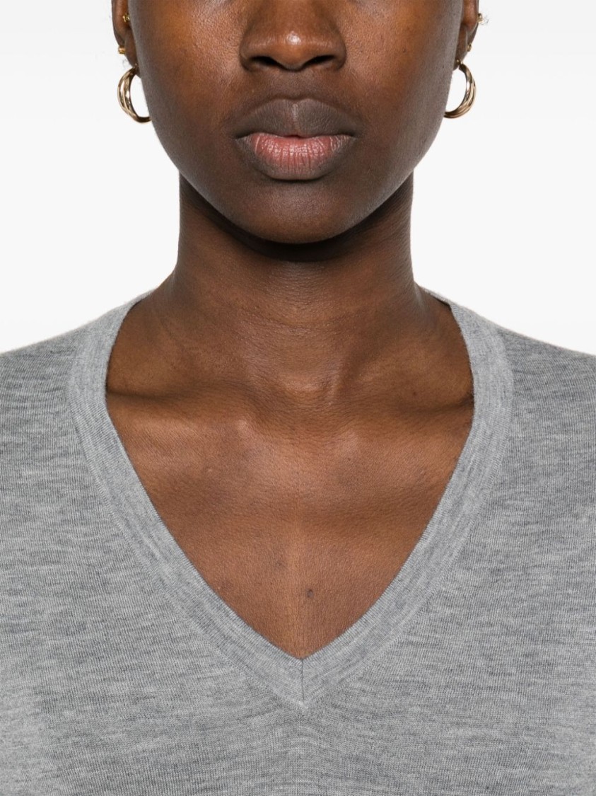 Lisa Yang Heather Grey Cashmere Jane Cardigan In Grey