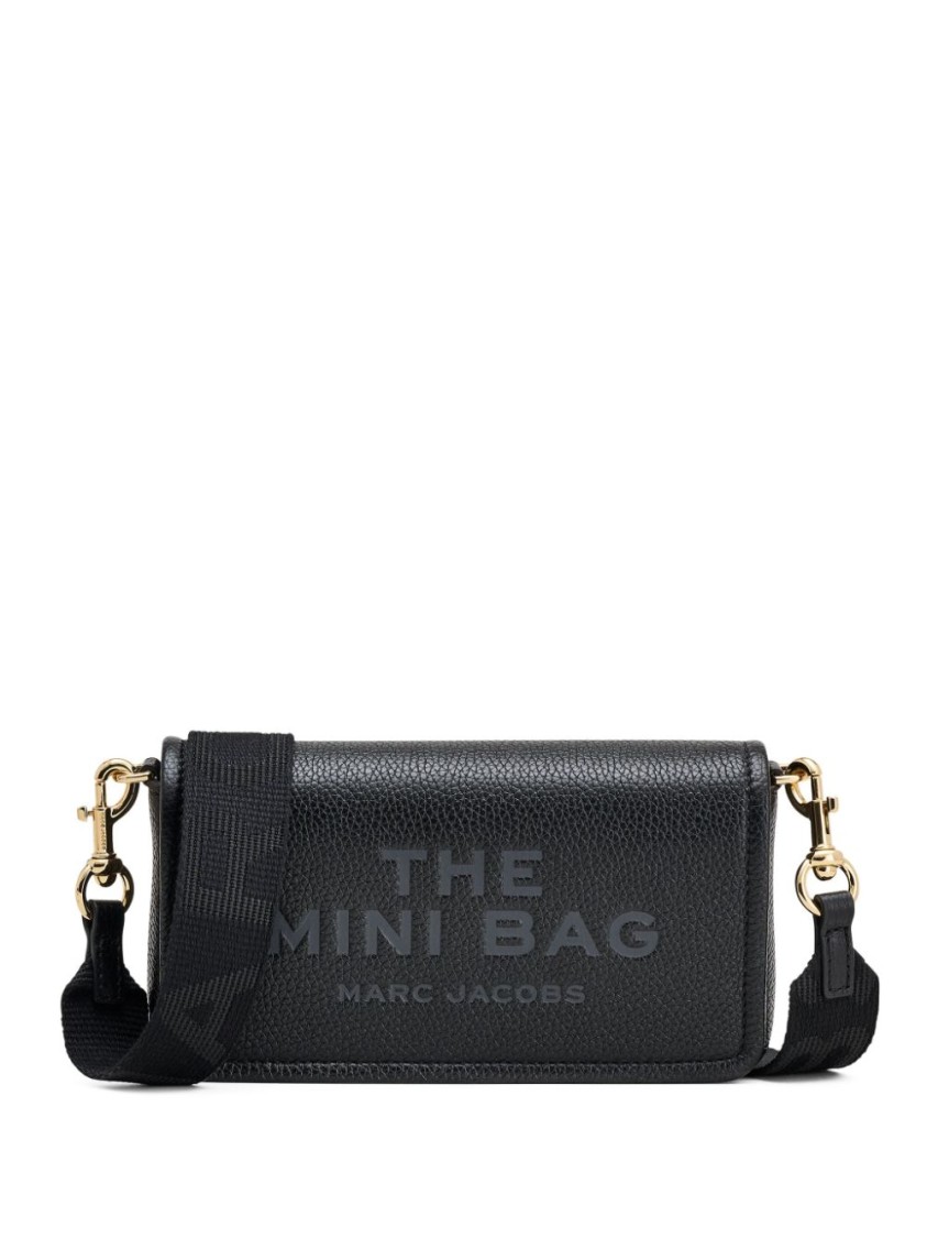 Marc Jacobs Structured Shoulder Bag With Embossed Branding In Black