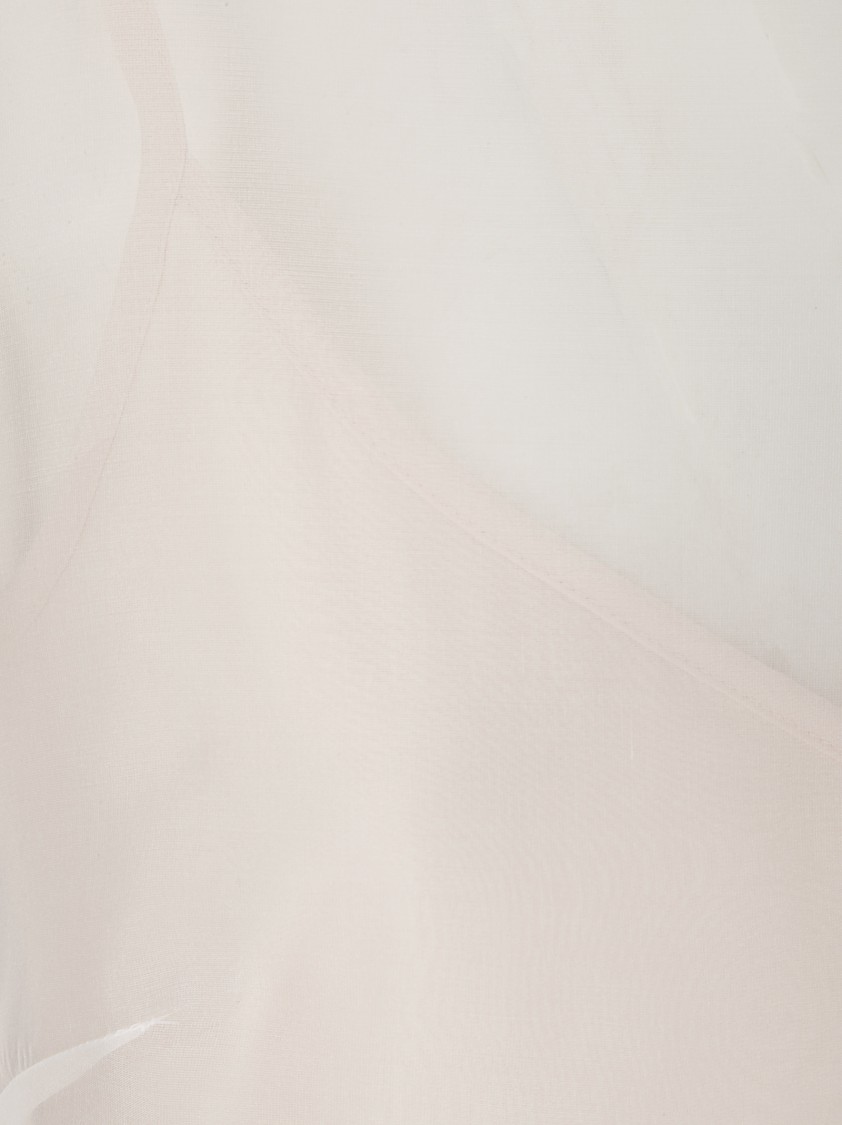 Shop P.a.r.o.s.h . Transparent Silk Shirt With Underlayer In White