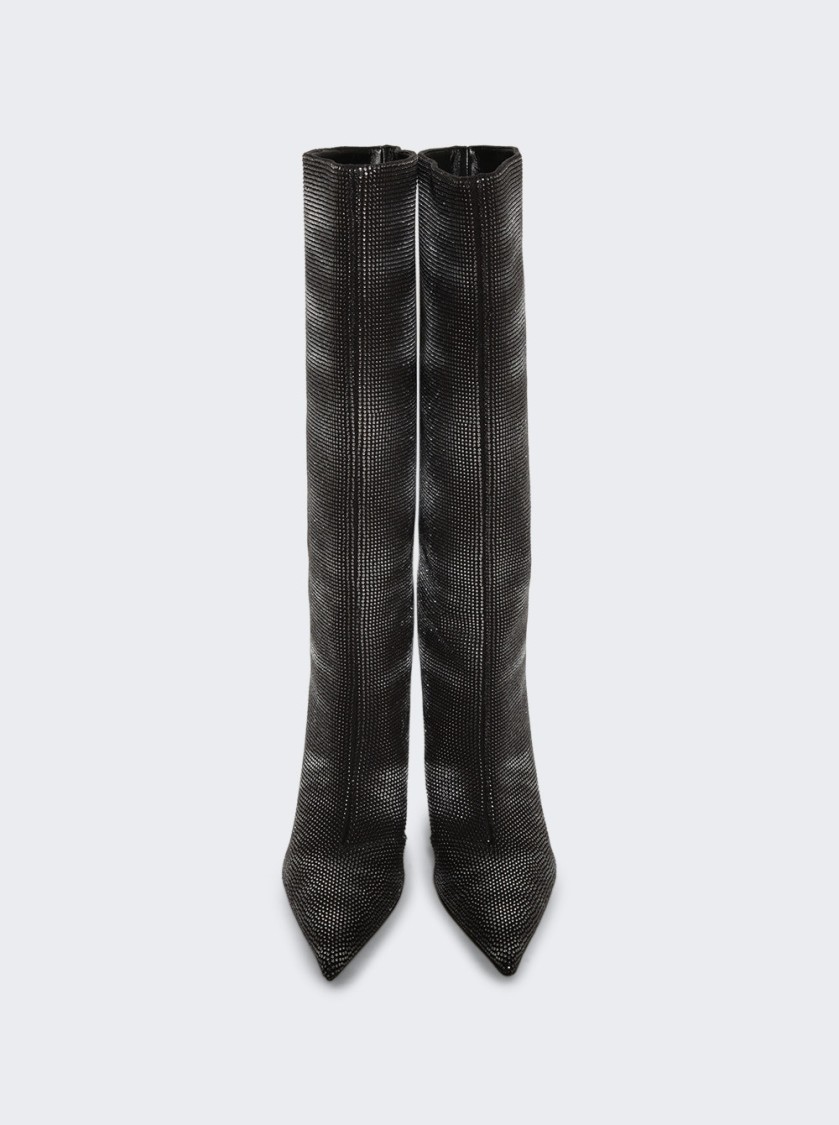 Alexander Wang Diablo Tall Boot Crystal Hotfix In Black