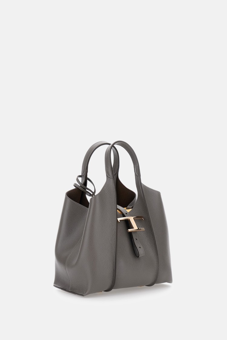 Tod's Tsb Small Shopping Bag In Gray