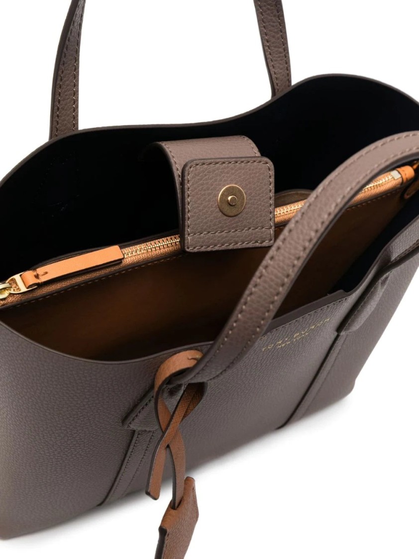 Tory Burch Perry Triple-compartment Tote In Gray