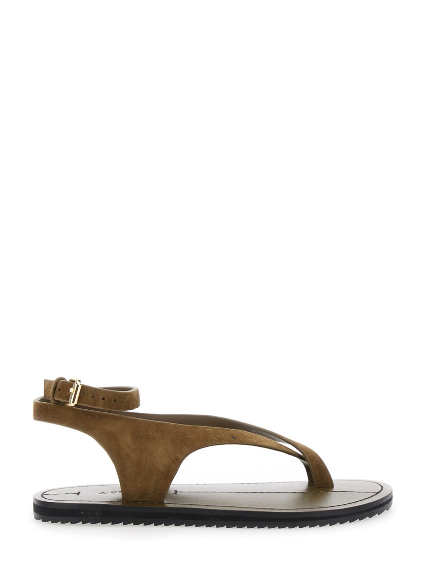 A.emery Millar' Brown Sandals With Criss-crossed Straps