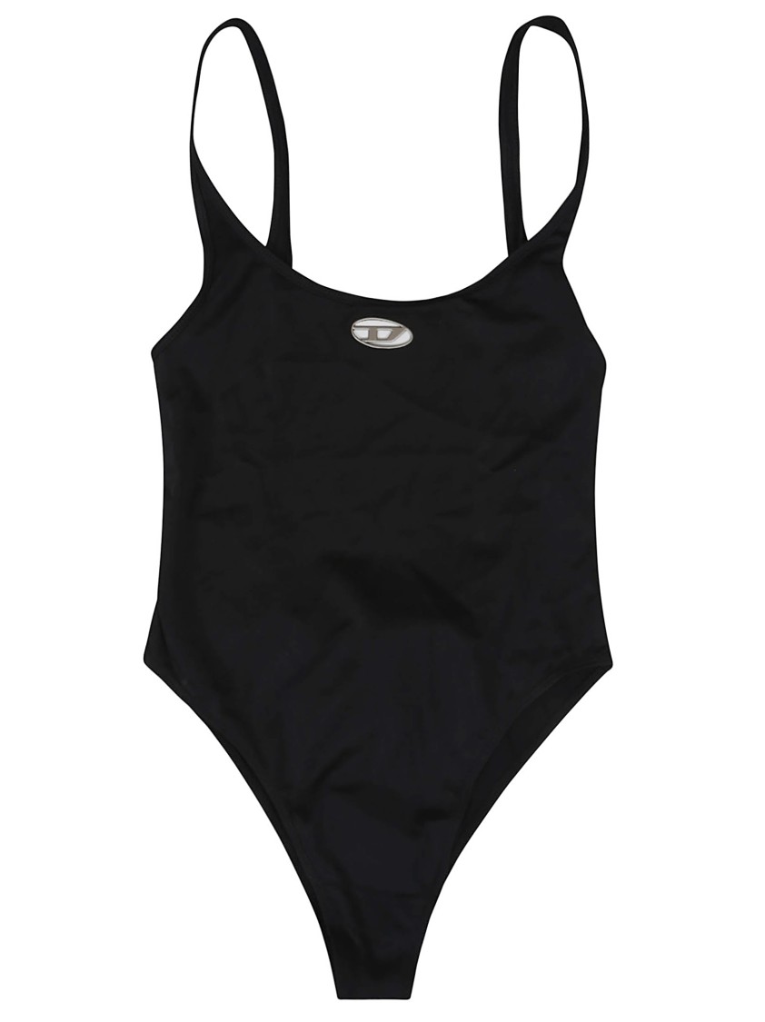 Diesel One-piece Swimwear With Round Neckline And Deep Back Cut