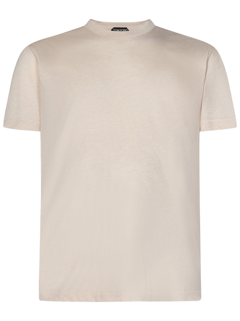 Tom Ford Pink Cotton Blend T-shirt In Pink