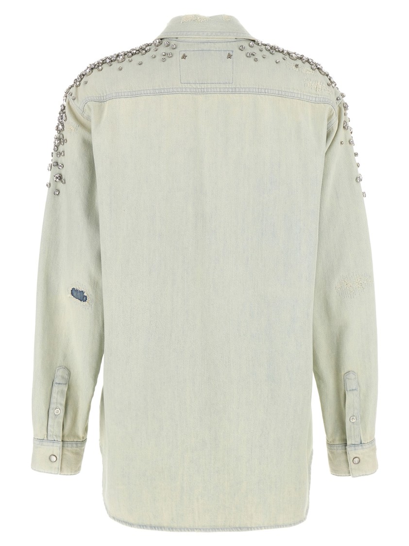Golden Goose Becca Shirt And Blouse Light Blue