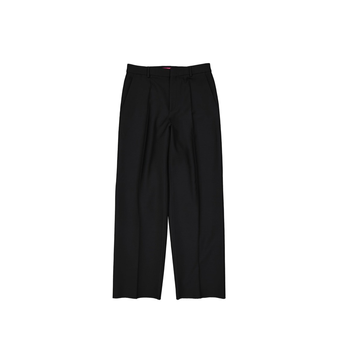 Valentino Wool And Silk Trousers Women In Black