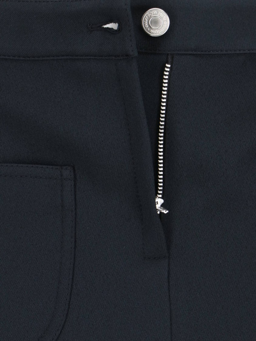 COURRÈGES COURRÈGES "2-POCKET" MINI SKIRT – BLACK