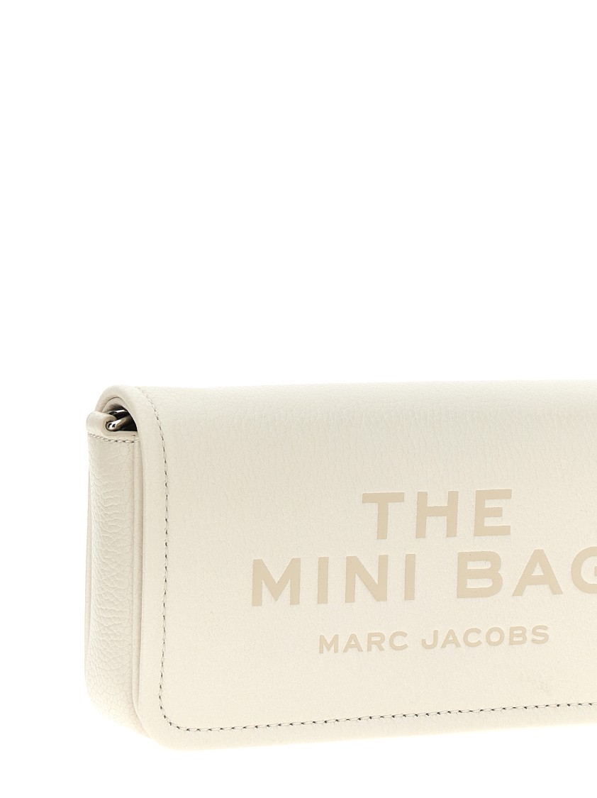 Marc Jacobs 'the Leather Mini Bag' Crossbody Bag In Neutral