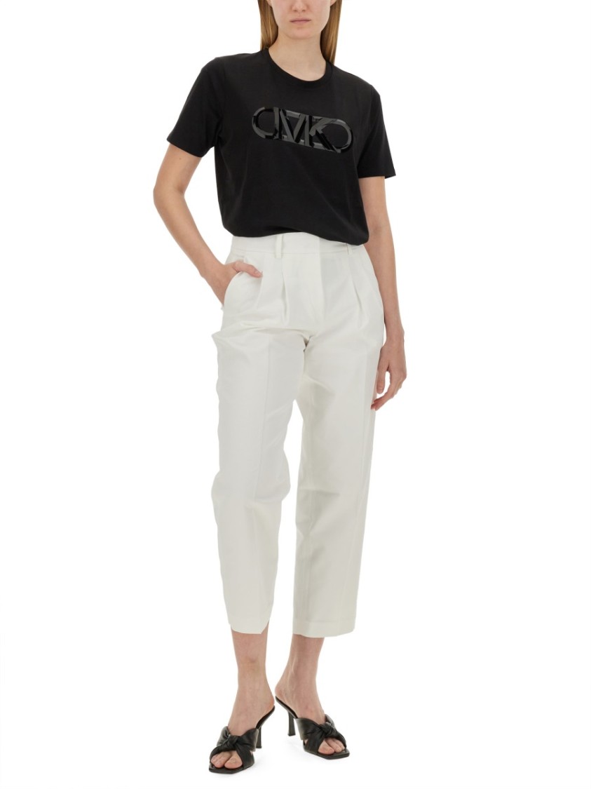 Michael Michael Kors Cropped Pants In White