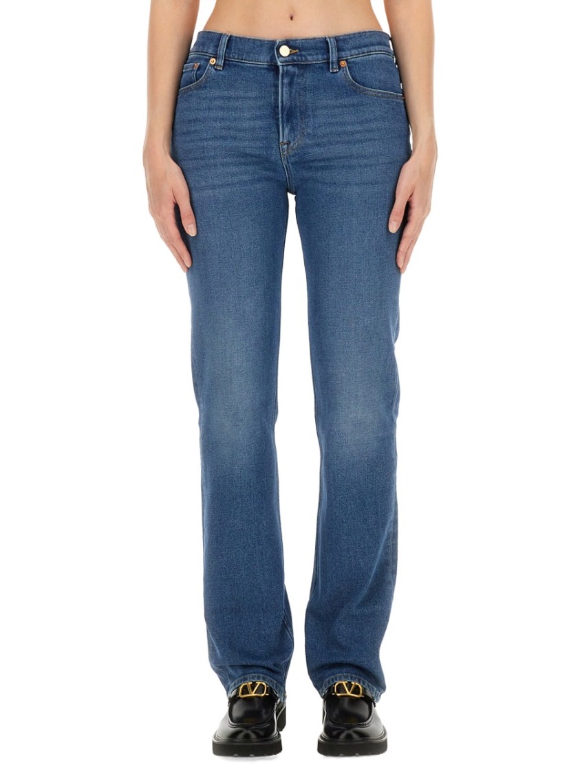 VALENTINO VALENTINO CLASSIC STRAIGHT-LEG DENIM PANTS