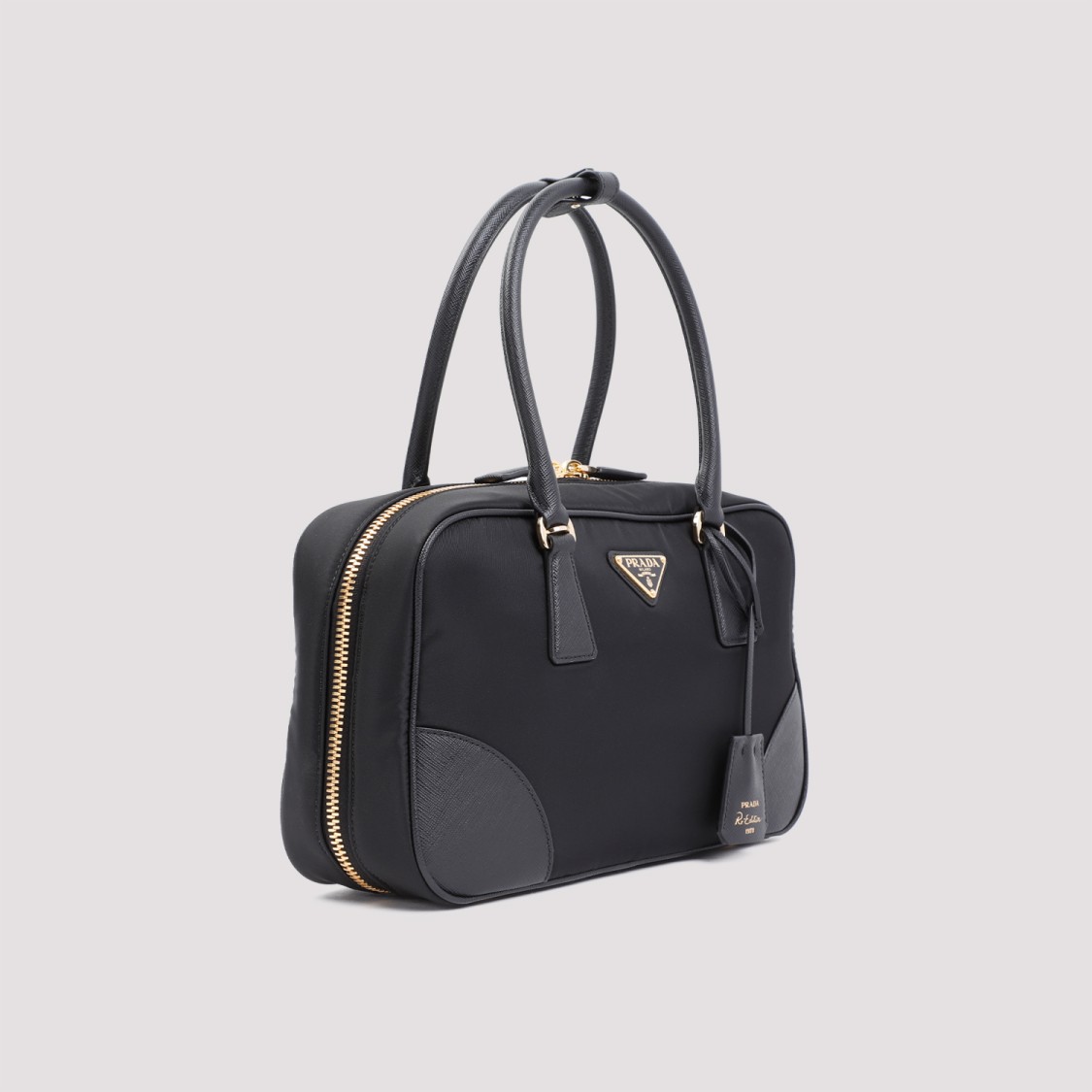 Prada Re-edition 1978 Medium Two-handle Bag In Black