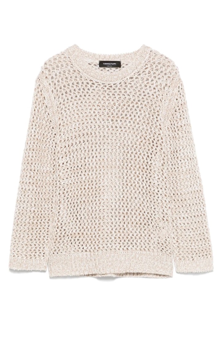 FABIANA FILIPPI FABIANA FILIPPI OPEN WEAVE KNIT SWEATER WITH RELAXED FIT