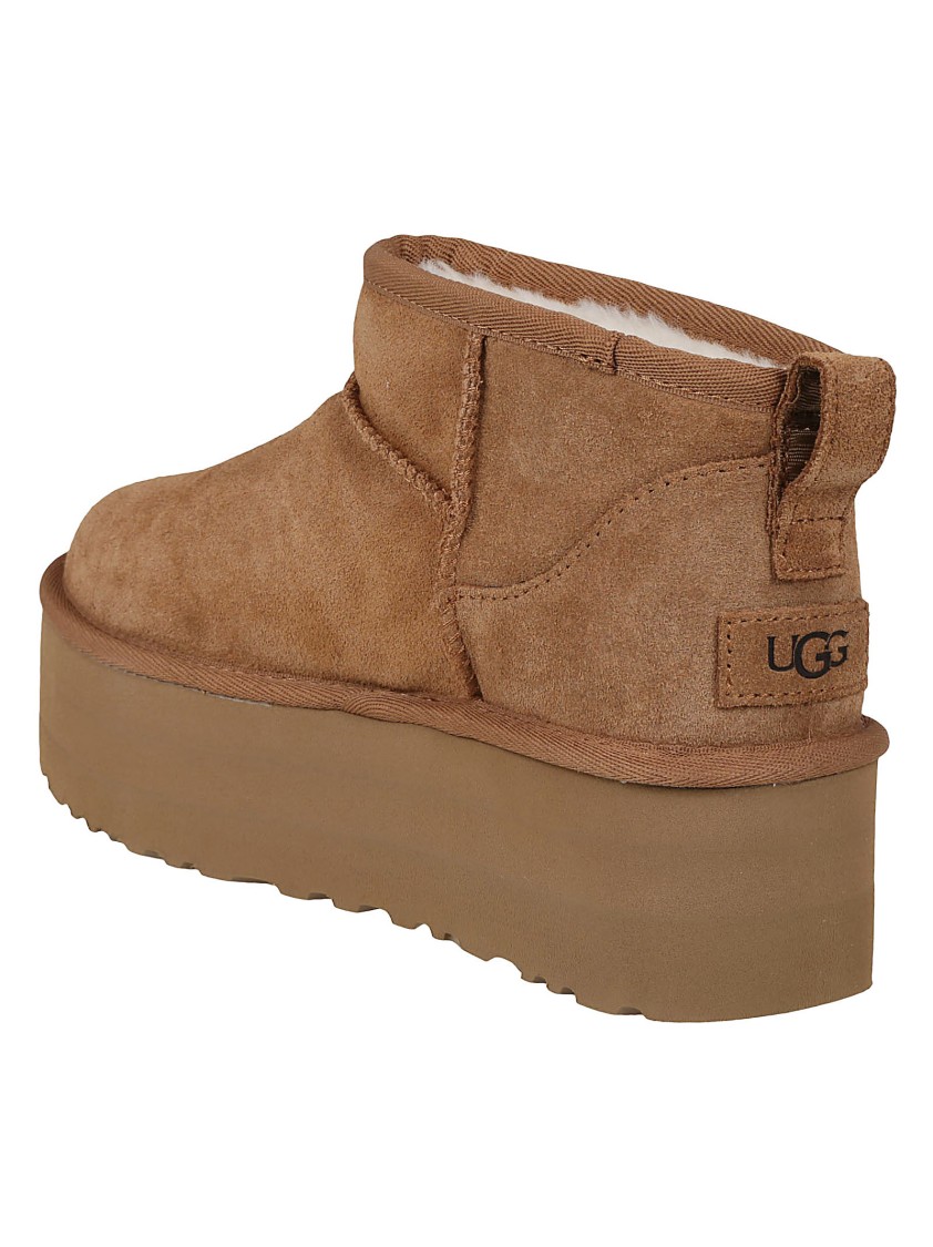 Ugg W Classic Ultra Mini Platform Boots In Brown