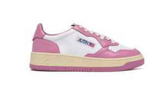 Autry Low-top Sneakers With Textured Panels And Chunky Sole In Pink