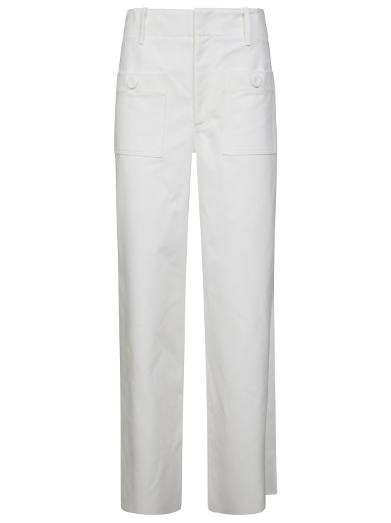 Jejia White Low-Rise Cropped Pants in White | THE LIST