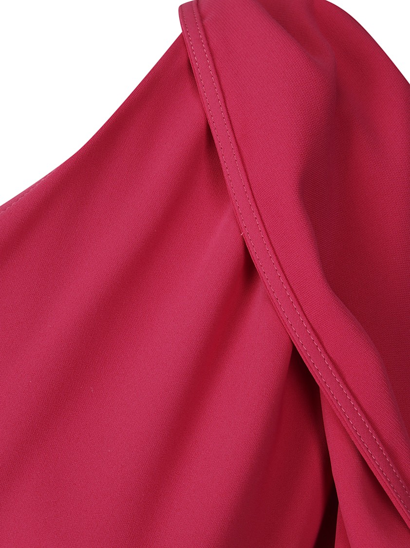 P.a.r.o.s.h . One-shoulder Crossover Maxi Dress With Side Slit In Purple