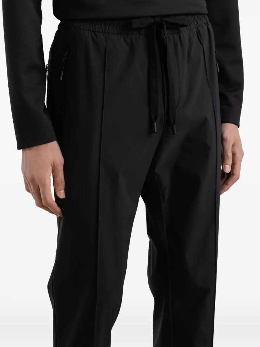 Dolce & Gabbana Pressed-crease Trousers In Black