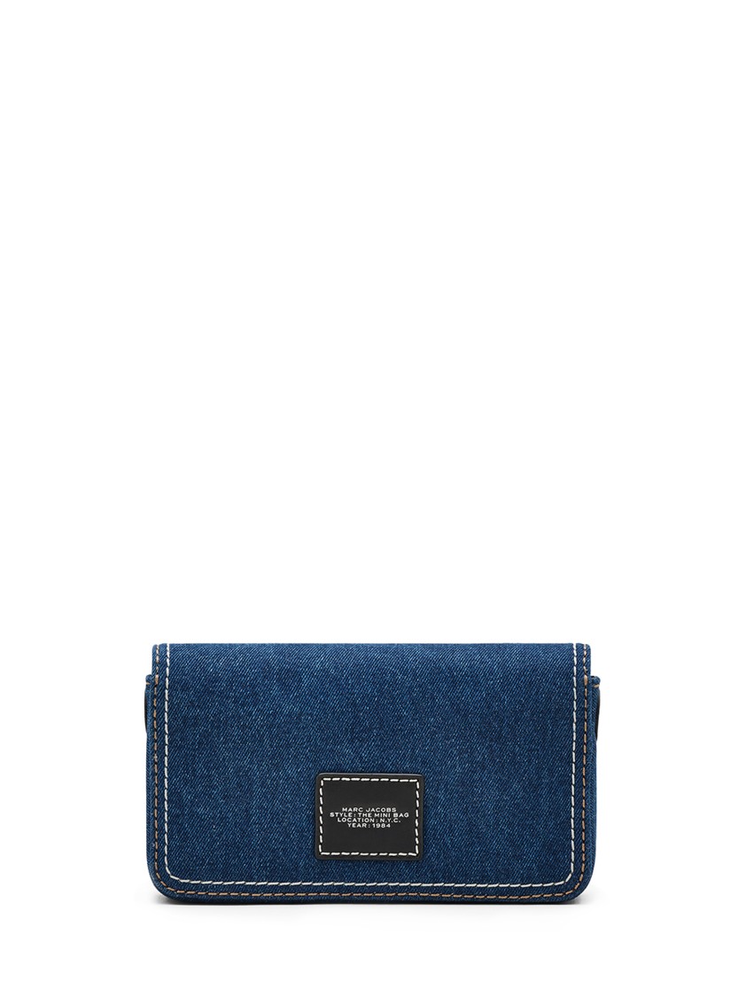 Marc Jacobs The Denim Chain Dark Wash Mini Cross-body Bag In Green