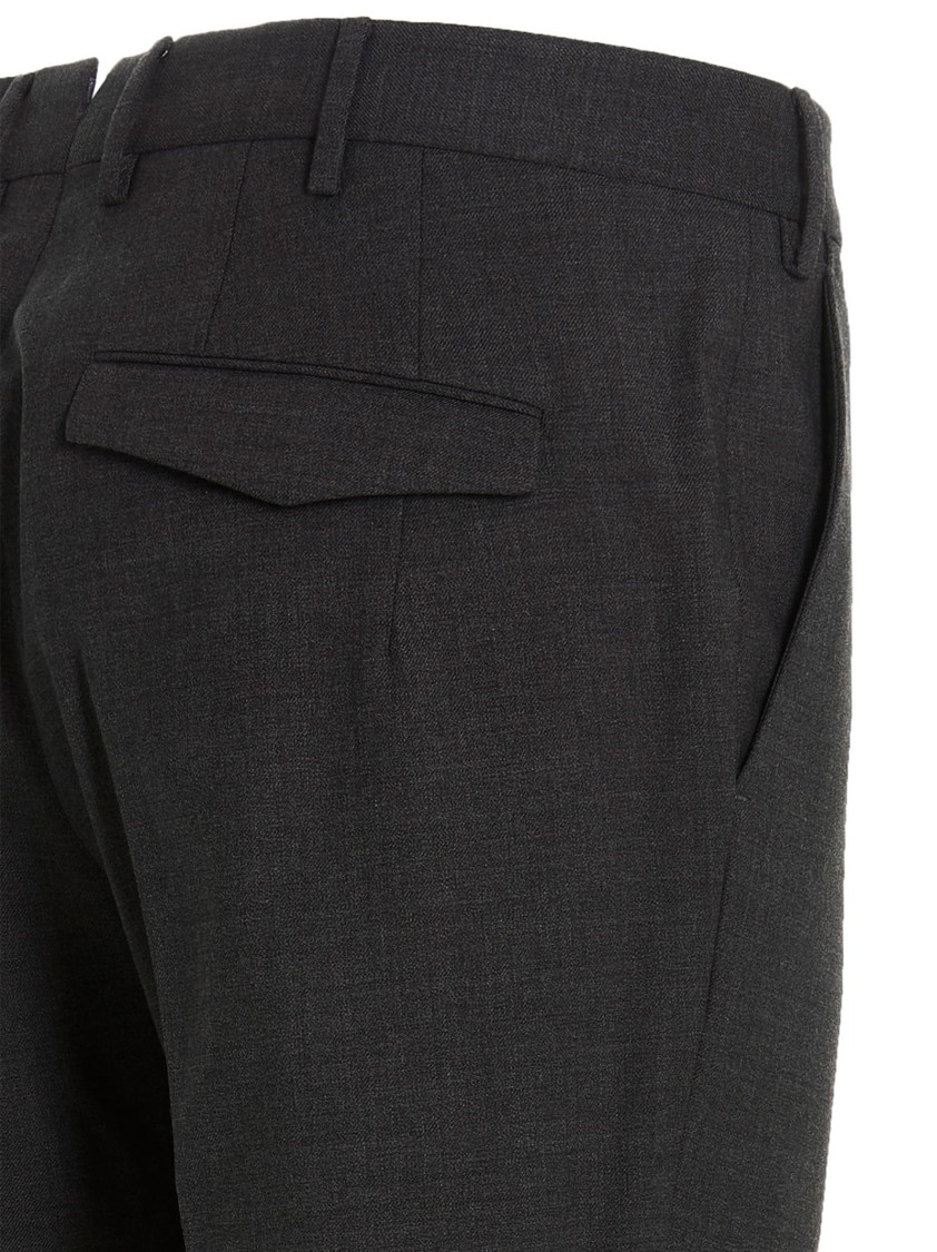 Pt Torino Belt-loop Casual Pants In Gray