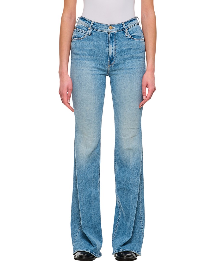 Shop Mother Light Blue "the Doozy" Jeans